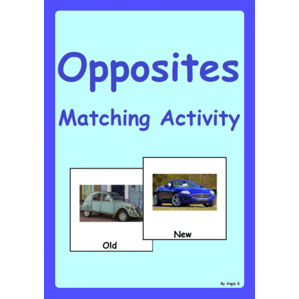 Opposites Matching Activity